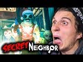 Der nachbar verwandelt sich in ein geschenk  secret neighbor mit glp zombey  maudado