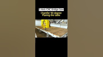 Granite marble CNC stone 5 axis bridge saw(How to planing the table?)
