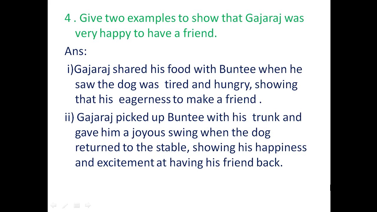 English -THE UNLIKELY BEST FRIENDS  Notes Class - 6