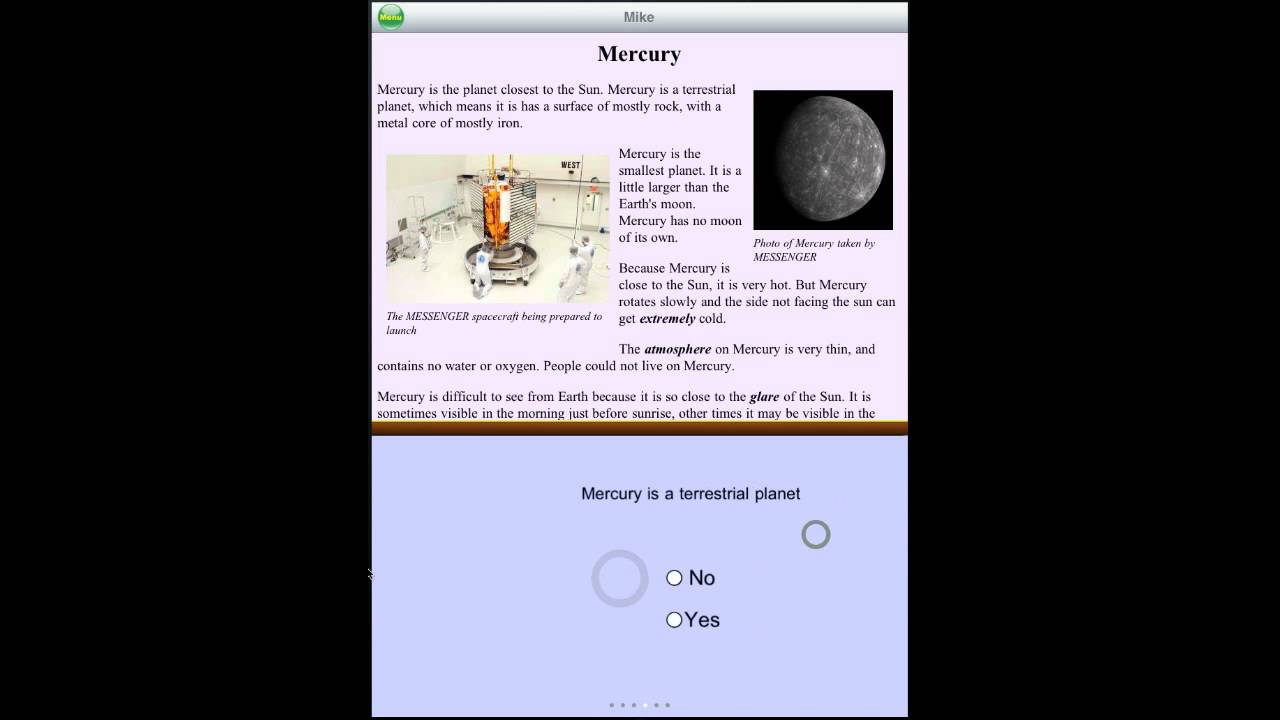 Reading Comprehension - Solar System - YouTube