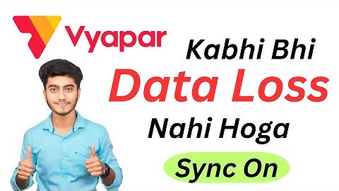 Vyapar App Sync On Kaise Kare | How To On Sync On Vyapar | Accounting Software Tutorial|