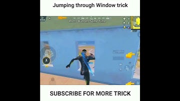 Jumping Out Through Window Trick #pubgmobile #pubgtricks