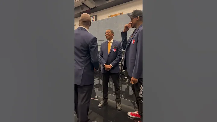 Dominique & Rodman Share a Laugh Reuniting