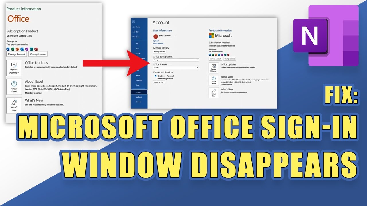 FIX Office Signin Window Disappears After Putting in Email YouTube
