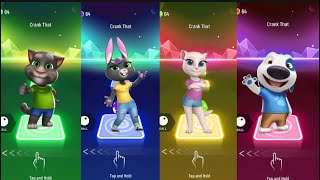 Talking Tom Shorts - Tom vs Angela vs Ben vs Hank in Tiles Hop Marathon#19