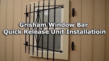 How to Install a Grisham Window Bar Quick Release Unit