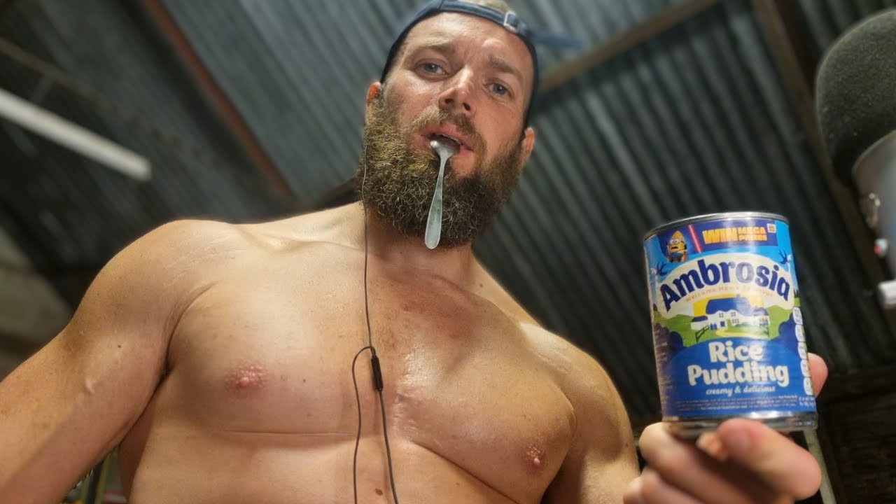 ASMR Man Eats Rice Pudding