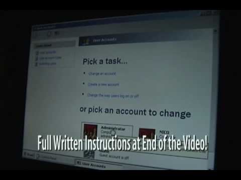 WINDOWS XP PASSWORD HACK