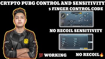 CRYPTO PUBG CONTROL LAYOUT CODE AND SENSITIVITY CODE BGMI 5 FINGER CONTROL AND SENSITIVITY STAR RAJ