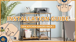 ODK Kitchen Bakers Rack① | Installation Guide