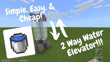 2 Way Water Elevator Tutorial Minecraft 1.16 All Platforms