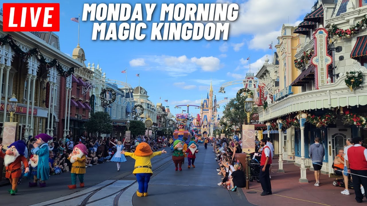 🔴 LIVE: January 9th Monday Morning at the Magic Kingdom 3 days until our Disney Cruise