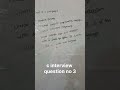 interview question c language 3