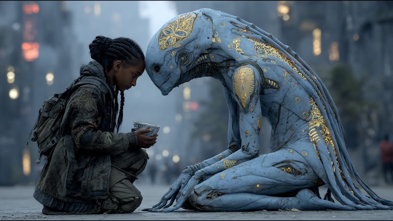 Girl Fed a Paralyzed Alien Beggar Daily—Unaware He Owned a Fortune in Star Systems! But One Day…