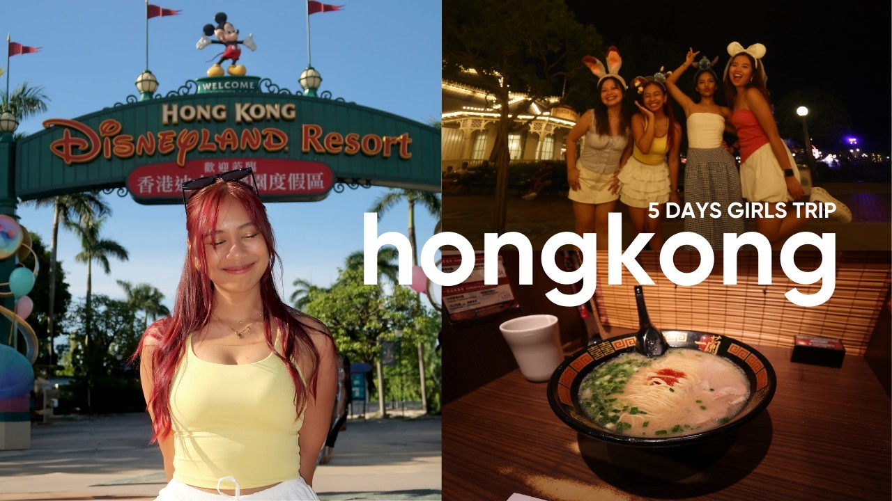 hong kong vlog 🇭🇰 | 5d4n girls trip itinerary | Budget Food, Disneyland, Macao, Ngong Ping, Ichiran!