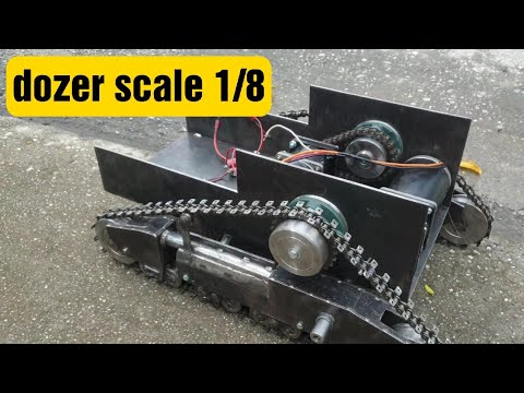 Homemade dozer scale 1/8, Caterpillar, Cat D11, part 2 | rc action homemade