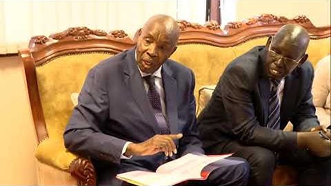 President Ruto receives KCSE 2023 briefing from Education CS Ezekiel Machogu | Eldoret State Lodge,