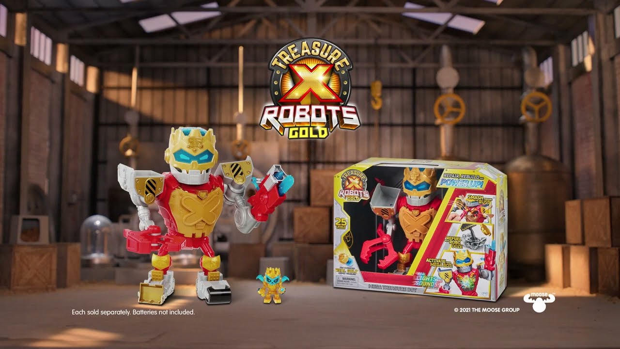 Treasure X ROBOTS Gold Mega Treasure Bot Experience Review Power Up! 