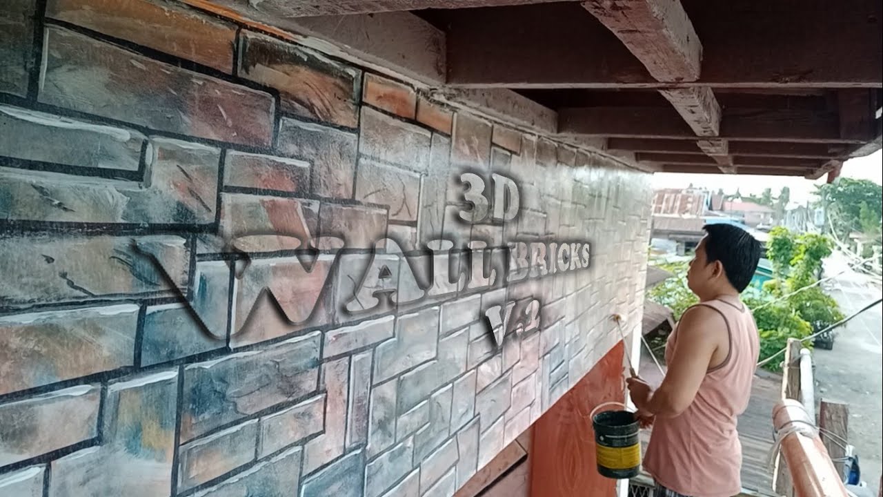 DAY 6 3D WALL BRICKS v.2 HOW TO MAKE 3D WALL BRICKS YouTube