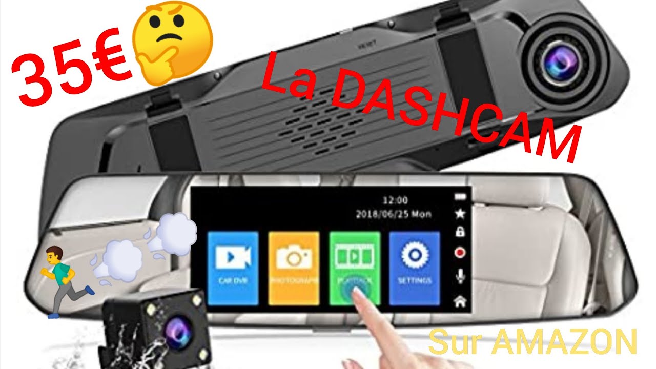 Cam/éra de Voiture Grand Angle Cam/éra Avant et Cam/éra Arri/ère /Étanche 【2019 Nouvelle Version】CHORTAU Dashcam Voiture R/étroviseur /Écran Tactile de 4,8 Pouces Full HD 1080P Syst/ème de Stationnement