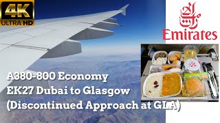 Flight Report 46 | Ultimate Review | Emirates A380 | EK27 Dubai to Glasgow (+ Discontinued approach)