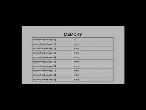 Creating and Filling Arrays with for loops