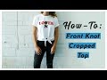 Front Knot Cropped Top | T-Shirt Elephant: How-To