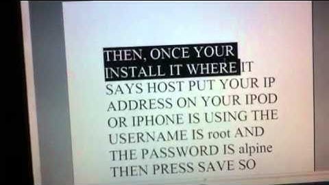 How to SSH into iPod/iPhone
