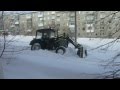 Краснотурьинск - чистка тротуара (20.03.2016)