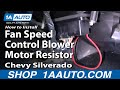 How to Replace Blower Motor Resistor 2003-06 GMC Sierra 2500 HD