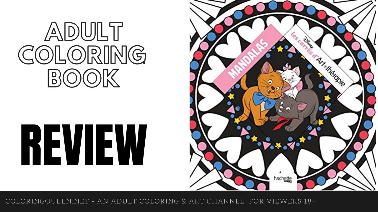 Mandalas Disney (Heroes) French Coloring Book Review - Coloring Queen