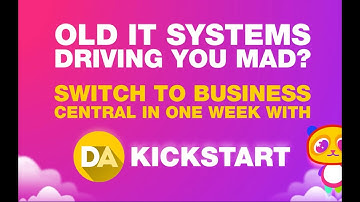 Kickstart your Sage, Quickbooks & Xero customers to Microsoft Business Central in just 1 week!