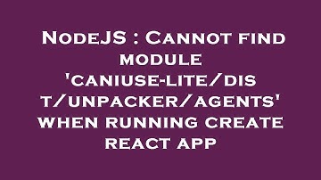 NodeJS : Cannot find module 