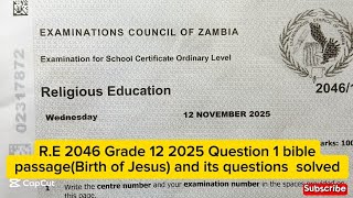 2025 R.E 2046 Exam Prep | Birth of Jesus Passage Questions & Answers 📖🔥