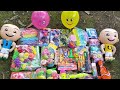 Wow !! Menemukan Balon Dan Mainan Baru, Balon Upin, Mainan Buah Buah an, Pistol Mainan, Pop It Besar