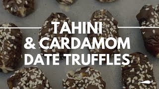 Tahini and Cardamom Date Truffles