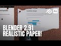 Realistic Paper on a Corkboard in Blender!