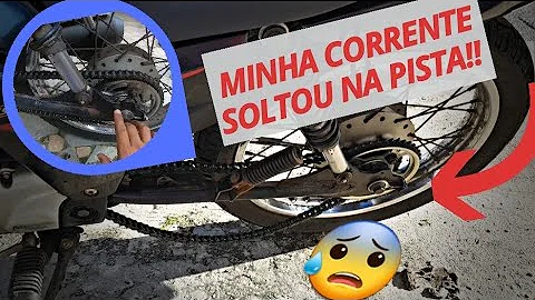O que faz a corrente da moto cair?