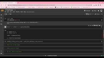 Python, 22 nd Video: Final Project: Fake News Detection System Part 2