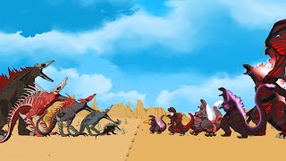 EVOLUTION of SHIN GODZILLA vs EVOLUTION of SKULL CRAWLERS: POWER LEVELS \/ CARTOON ANIMATION