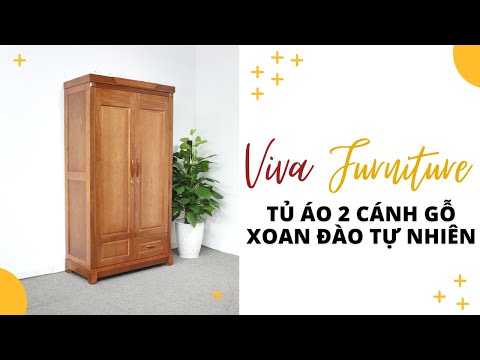Video Tủ Áo 2 Cánh Gỗ Xoan Đào Tự Nhiên - youtube