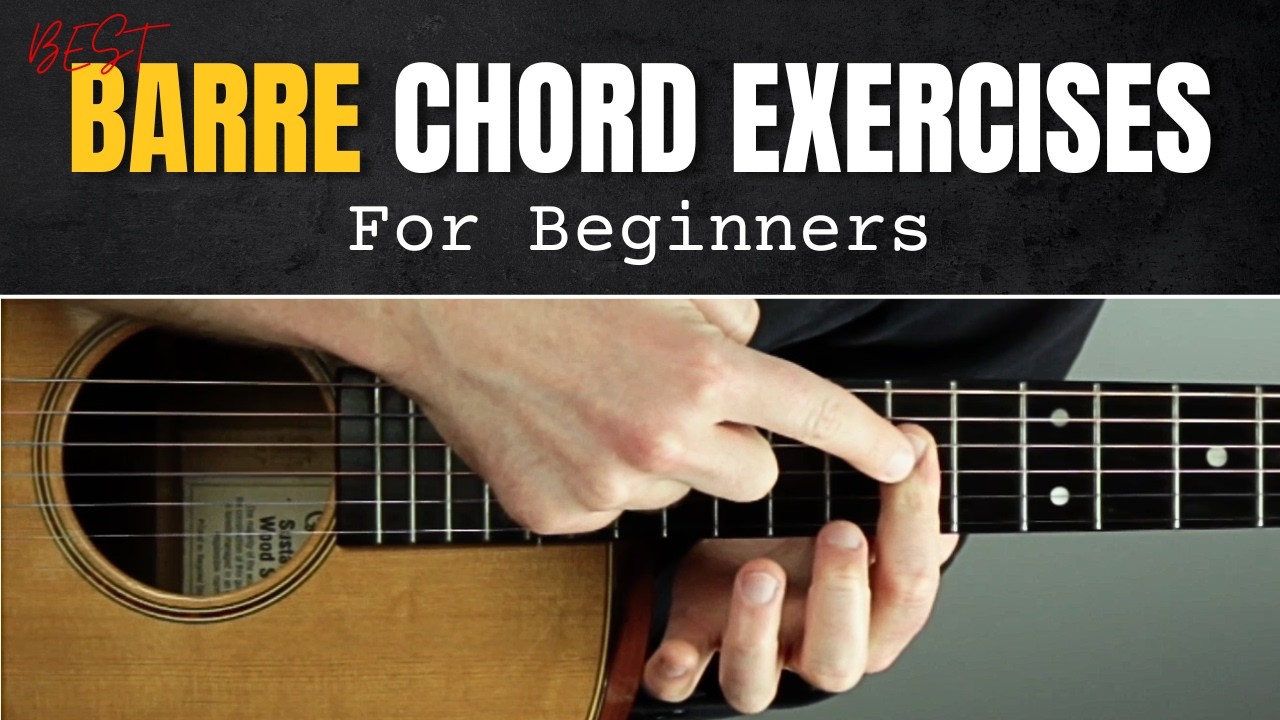 First Bar Chord Shapes & Exercises to Learn: Barre Chords for Beginners | Barre Chords Guitar Lesson