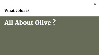 All About Olive color #676c58 hex color - Green color - Cool color 676c58