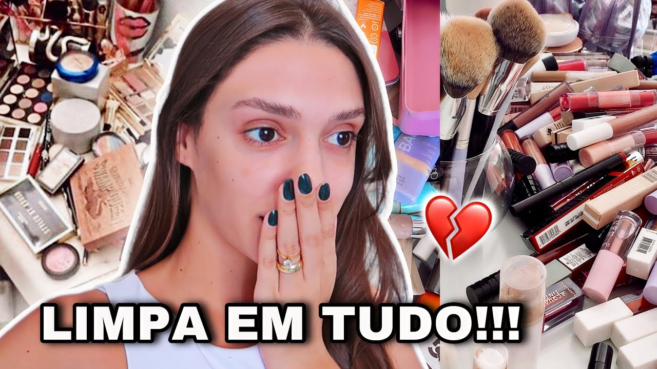 LIMPANDO E ORGANIZANDO MINHA PENTEADEIRA | TIREI MUITA MAQUIAGEM DESSA VEZ + TOUR PELA PENTEADEIRA!!