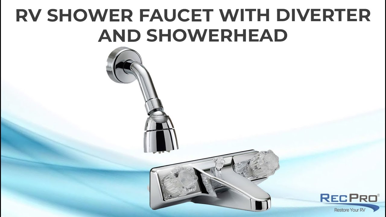 RV Shower Faucet with Diverter and Showerhead