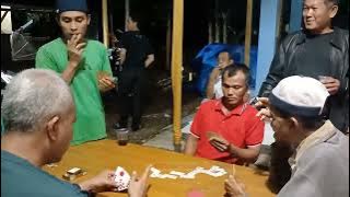 Suasana Malam Menjelang Hajatan, Gapleh Berhadiah Acara Malam Towong Hajatan di Desa.