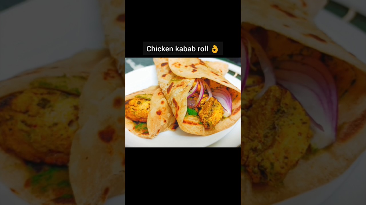 chicken kabab roll recipe 😋!! 