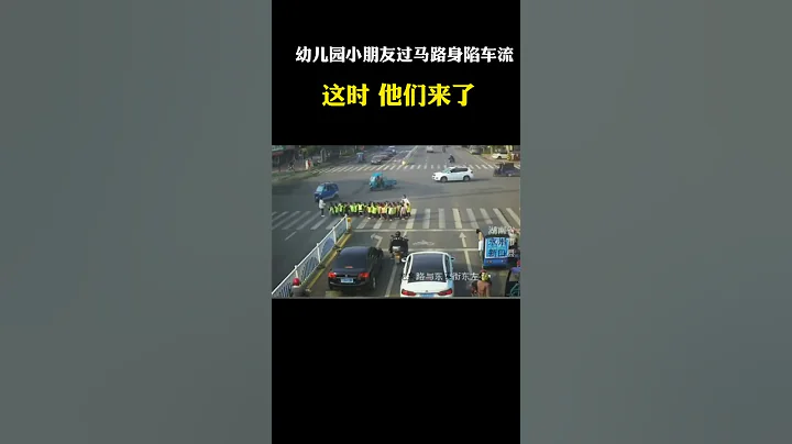 交警護送幼兒園小朋友過馬路 - 天天要聞