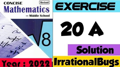 SELINA-8 | EX. 20A | AREA OF TRAPEZIUM & A POLYGON  Lecture by Bakshi Mamta Chhibbar #irrationalbugs