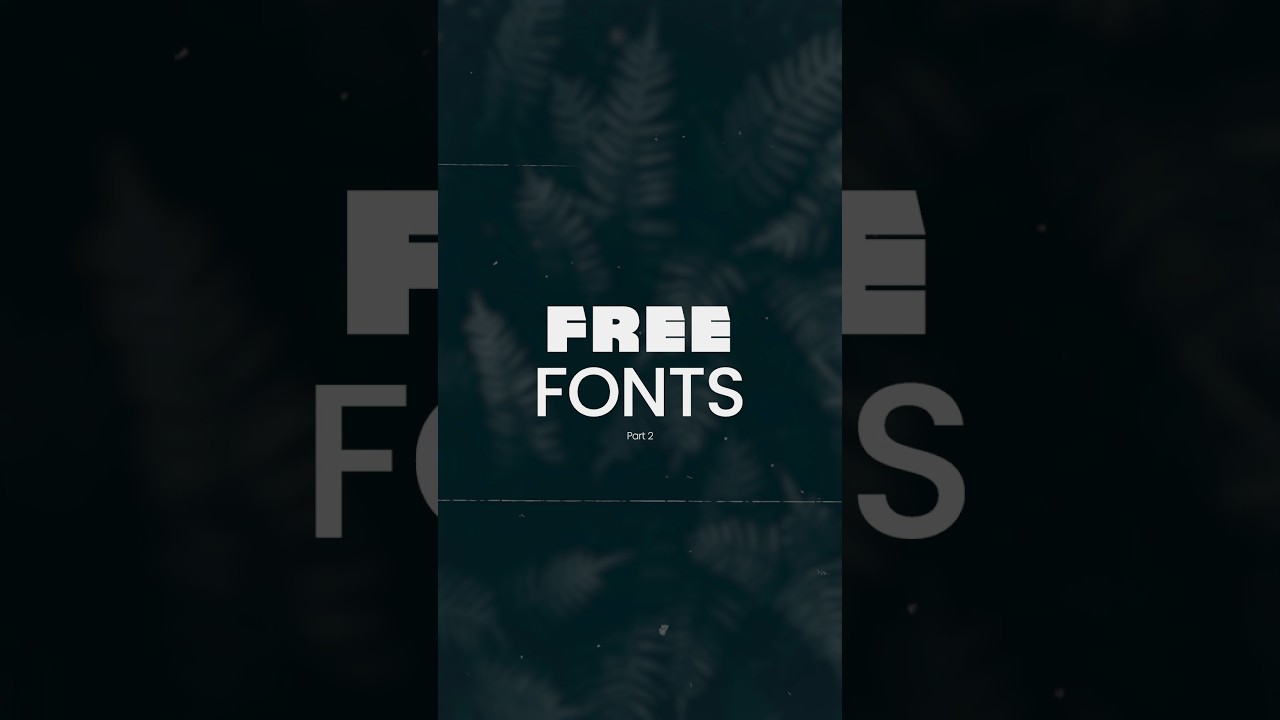 Free Fonts (Part 2) 